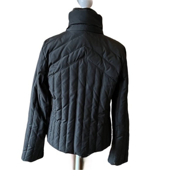 Down blend Puffer Quilted Jacket Kenneth Cole Reaction Black M - Picture 3 of 15